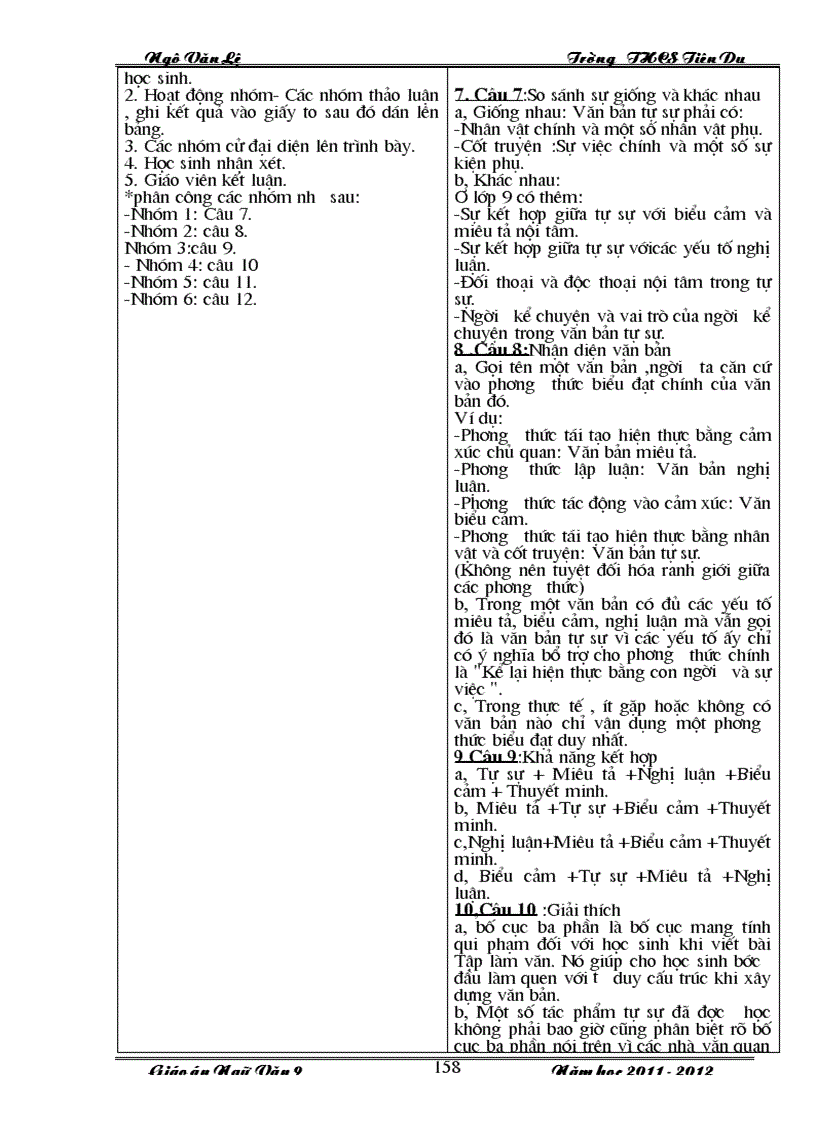 image for page Giáo án văn 9 học kỳ I