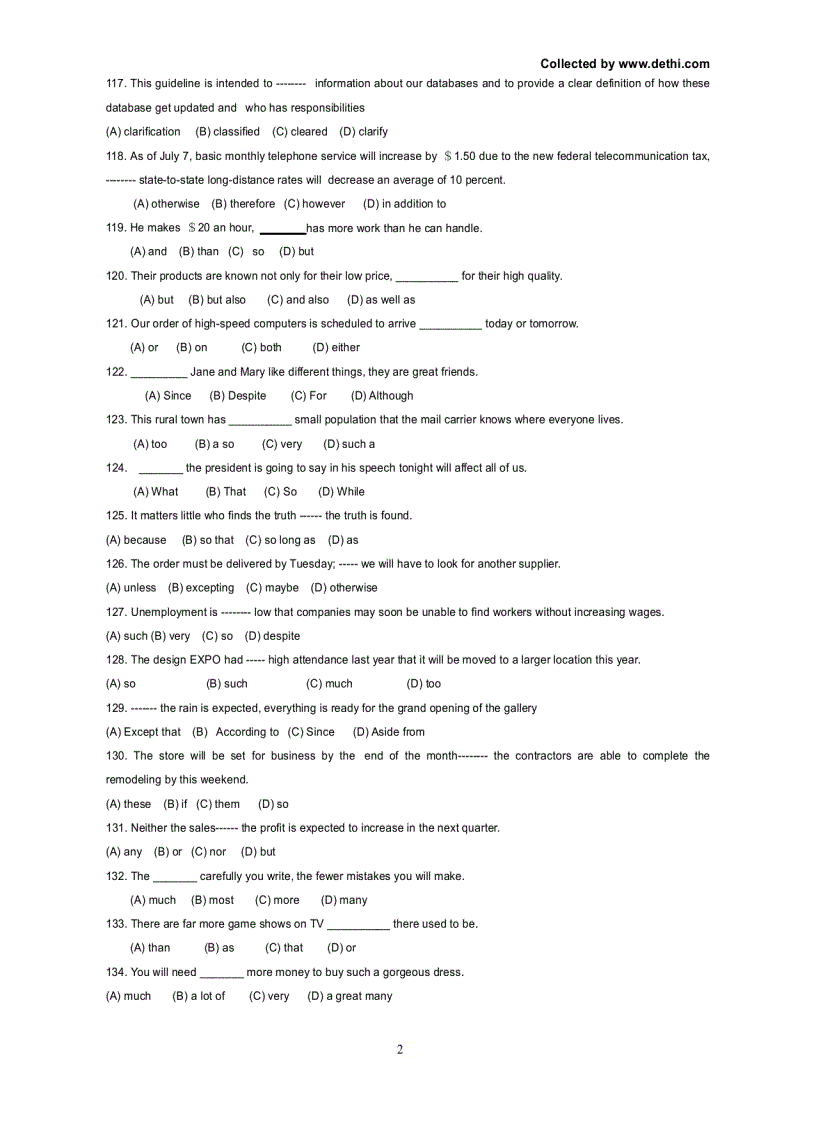 image for page Câu hỏi thi TOEIC