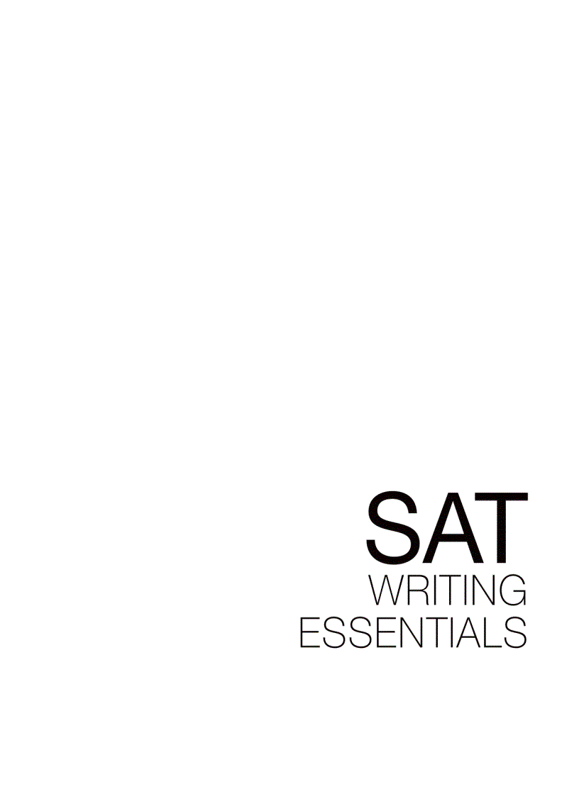 image for page SAT Writing Essentials