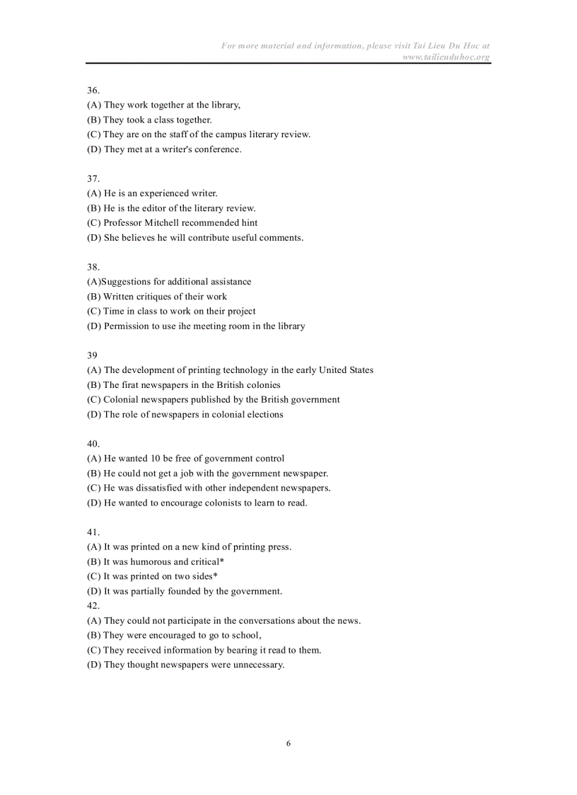 image for page Đề thi Toeic tháng 1 2005