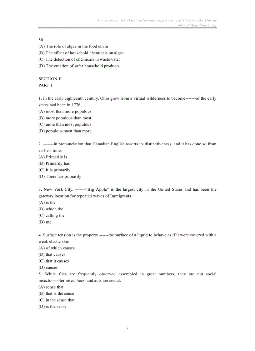 image for page Đề thi Toeic tháng 1 2005