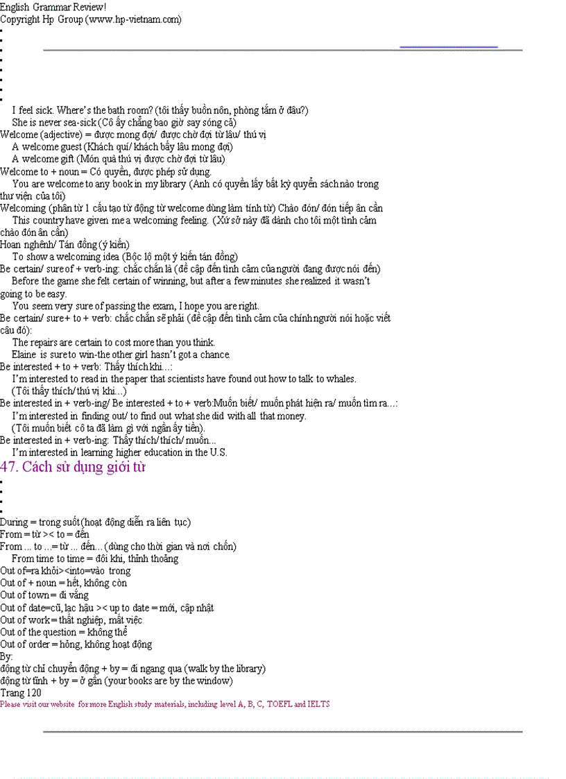 image for page Giáo trình ngữ pháp Tiếng Anh rất cơ bản