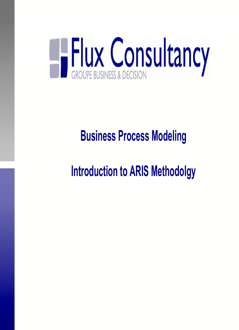 image for page Business Process ModelingIntroduction to ARIS Methodolgy