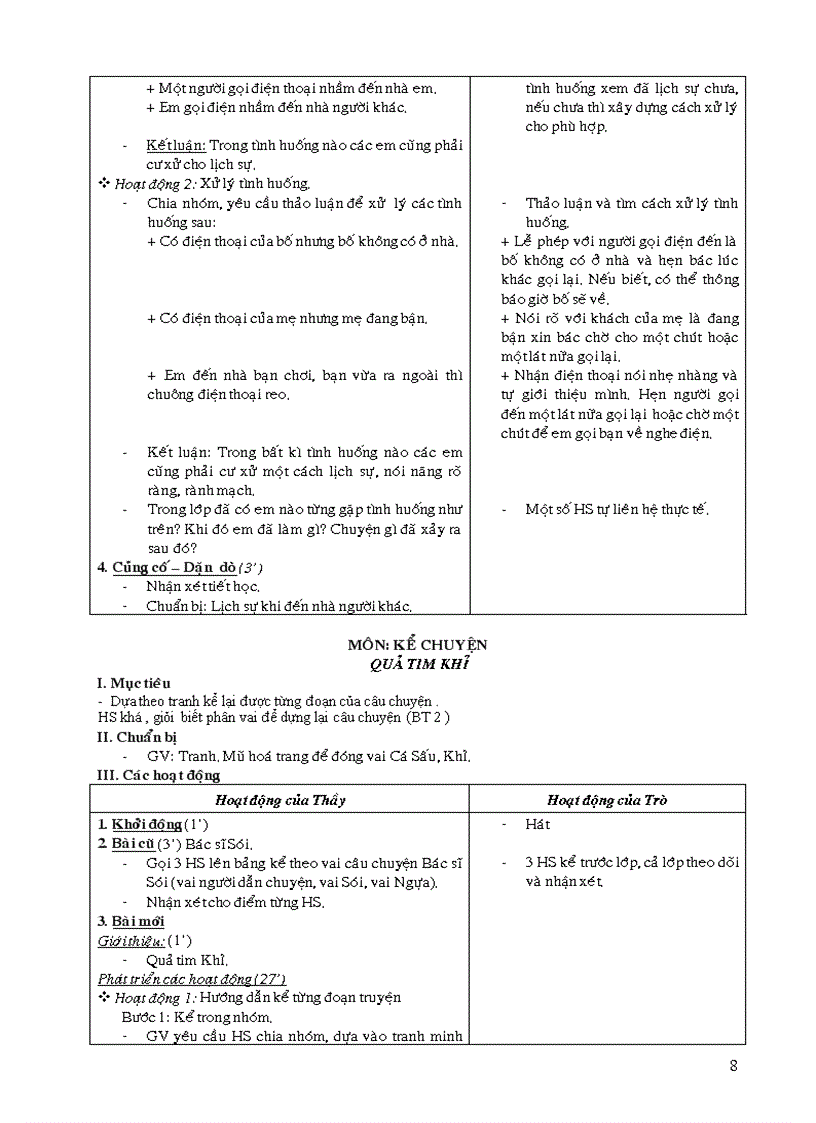 image for page Giáo án lớp 2 tuần 24