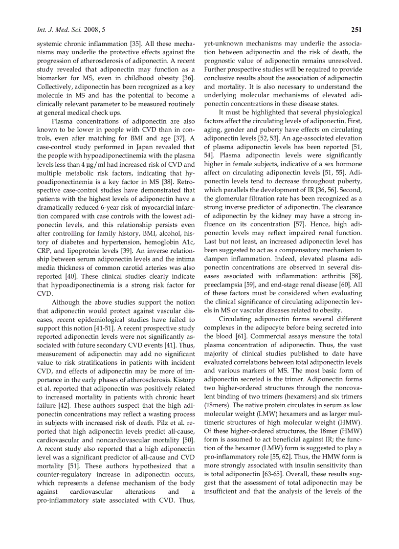 Báo cáo y học The usefulness of circulating adipokine levels for the assessment of obesity related health problems