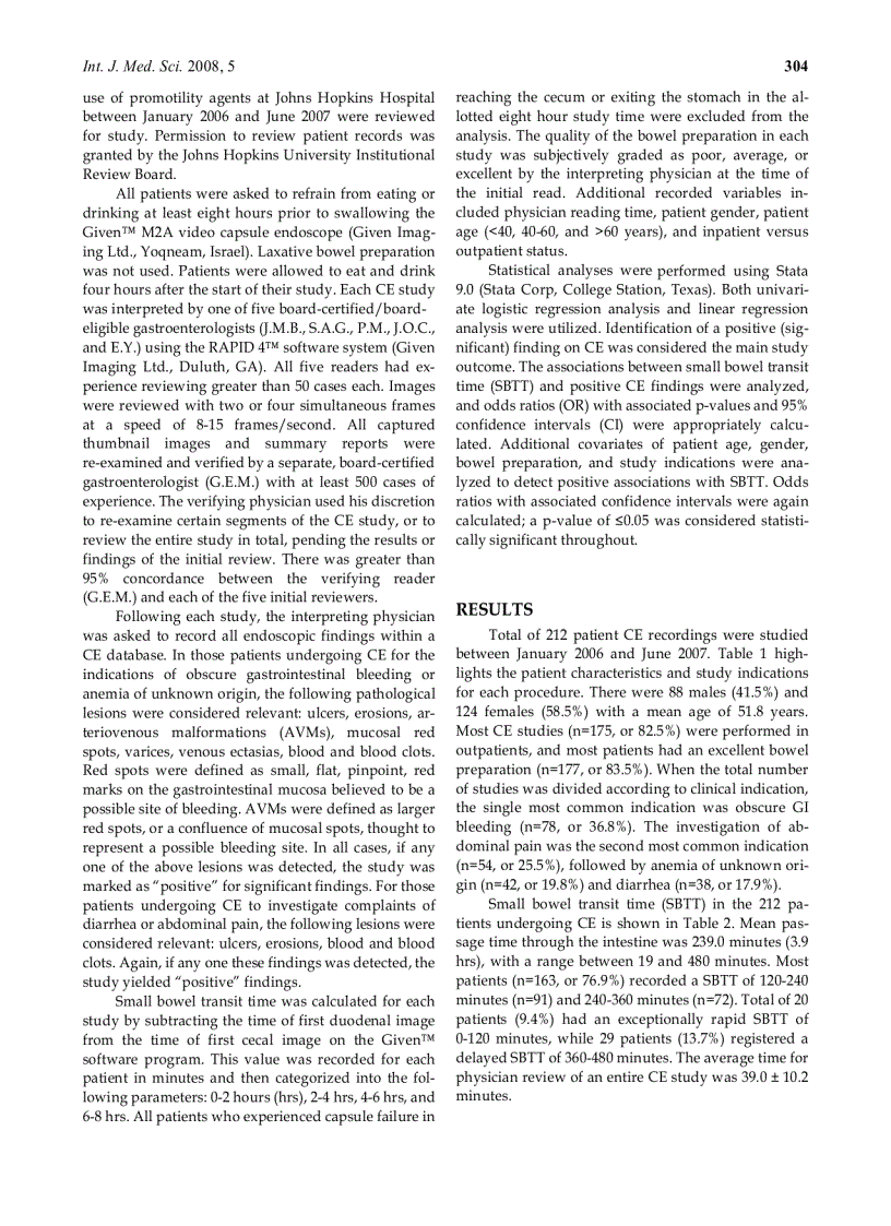 image for page Báo cáo y học Enhanced Diagnostic Yield with Prolonged Small Bowel Transit Time during Capsule Endoscopy