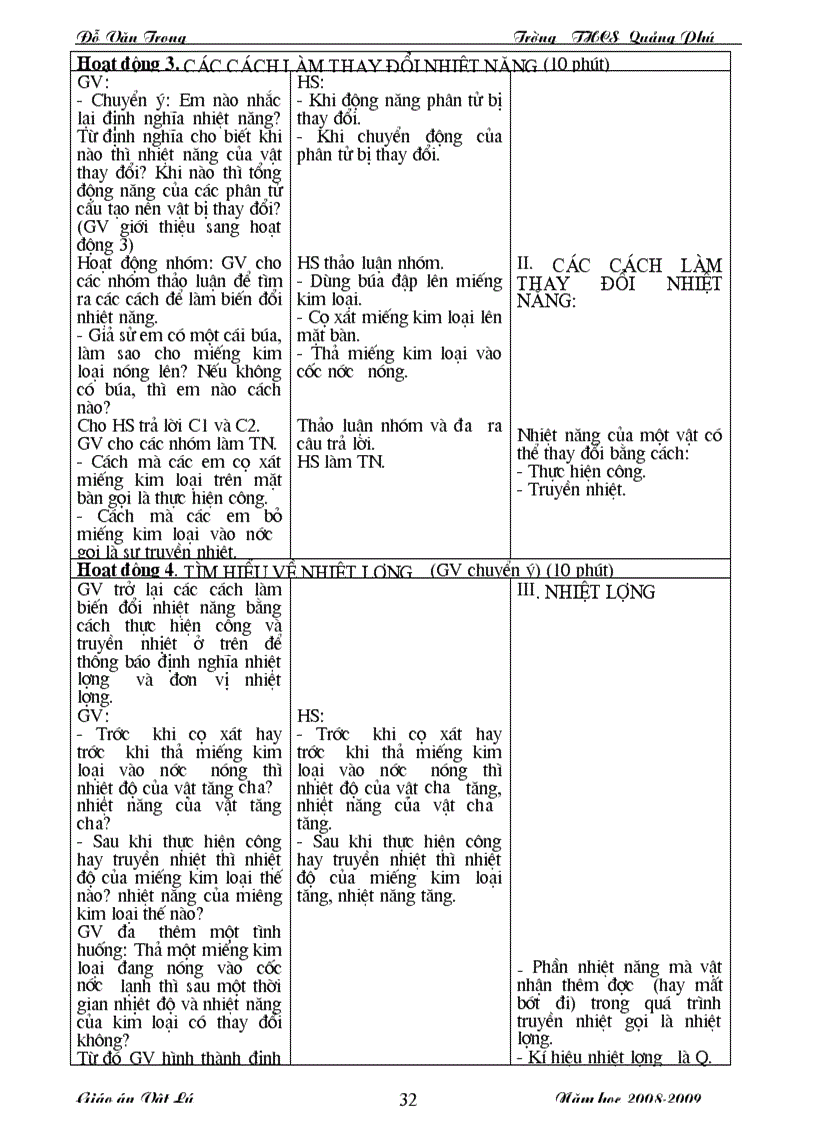 image for page Giáo án vật lý 8