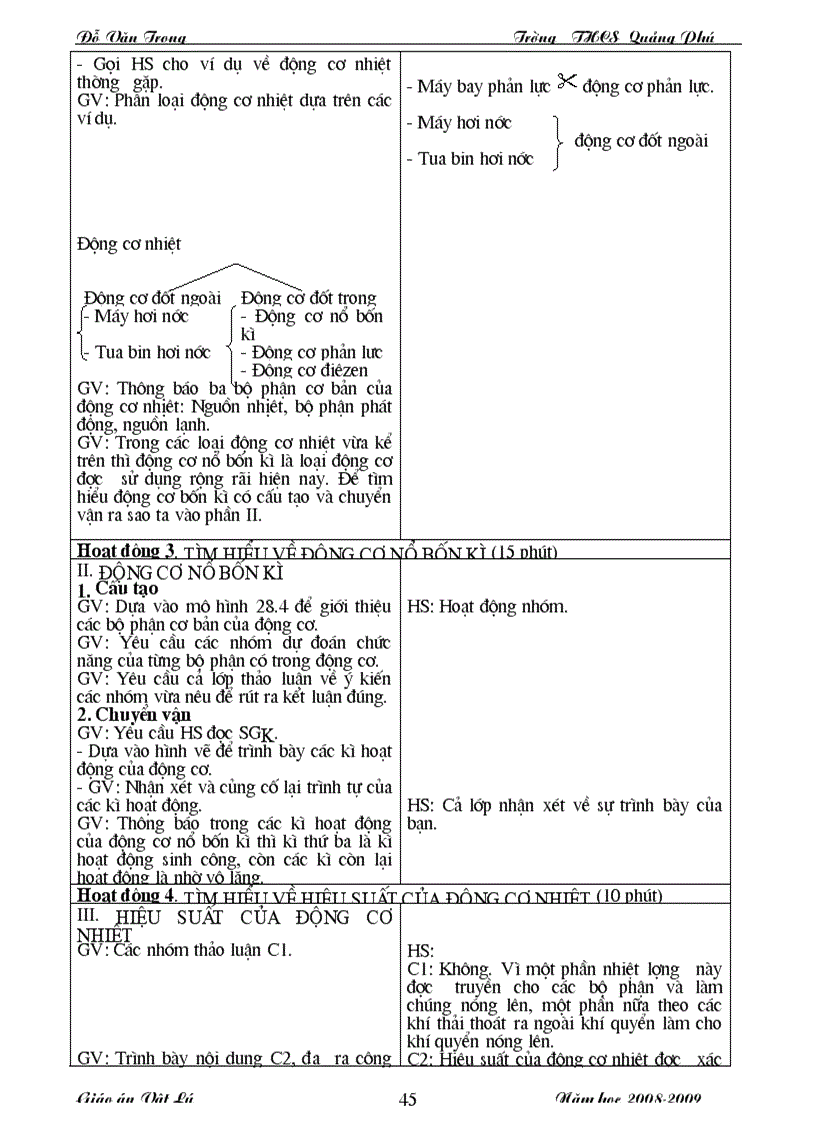 image for page Giáo án vật lý 8