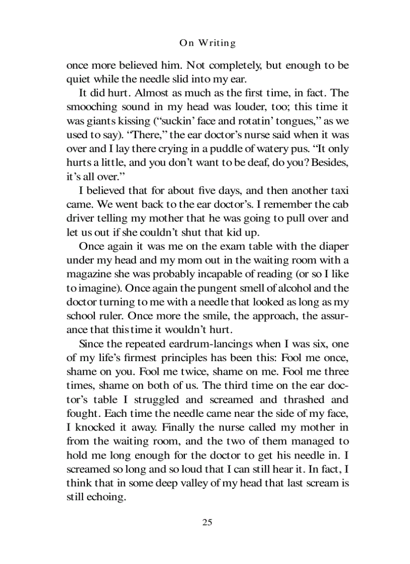 image for page On Writing by Stephen King