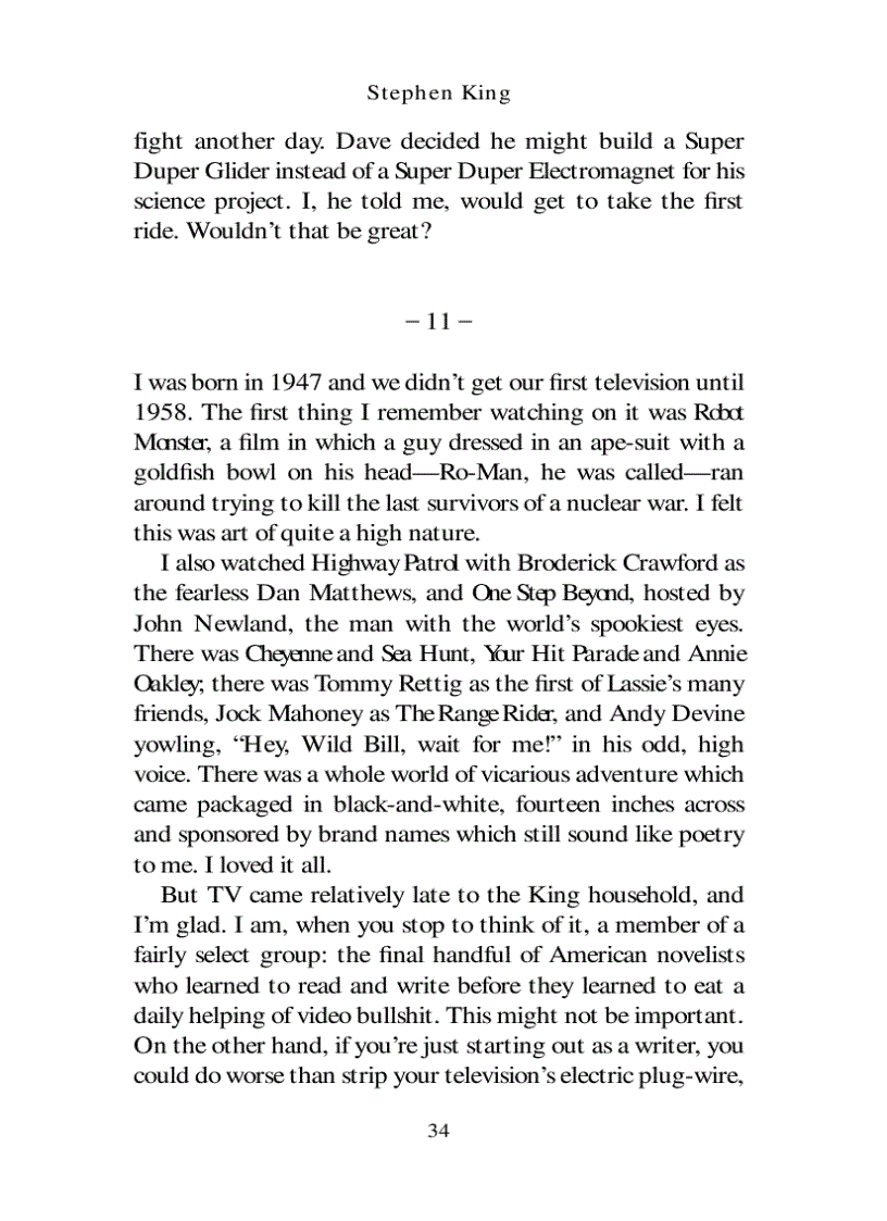 image for page On Writing by Stephen King