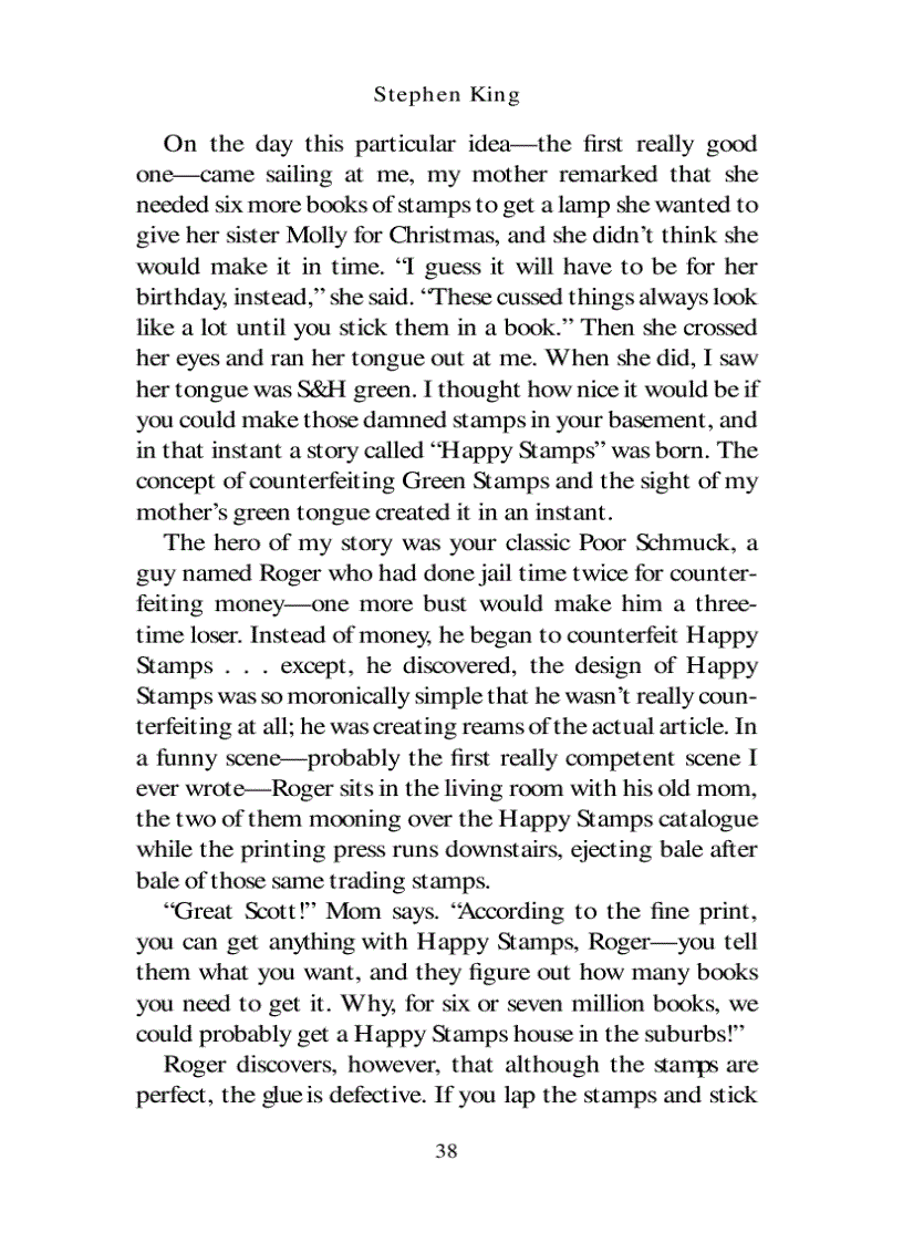 image for page On Writing by Stephen King