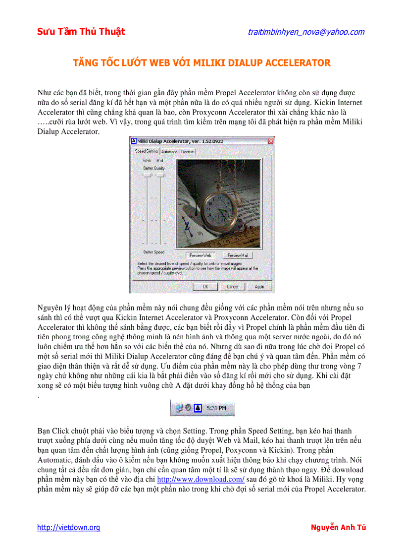 image for page Sưu tầm thủ thuật Window Tối ưu hóa Win XP