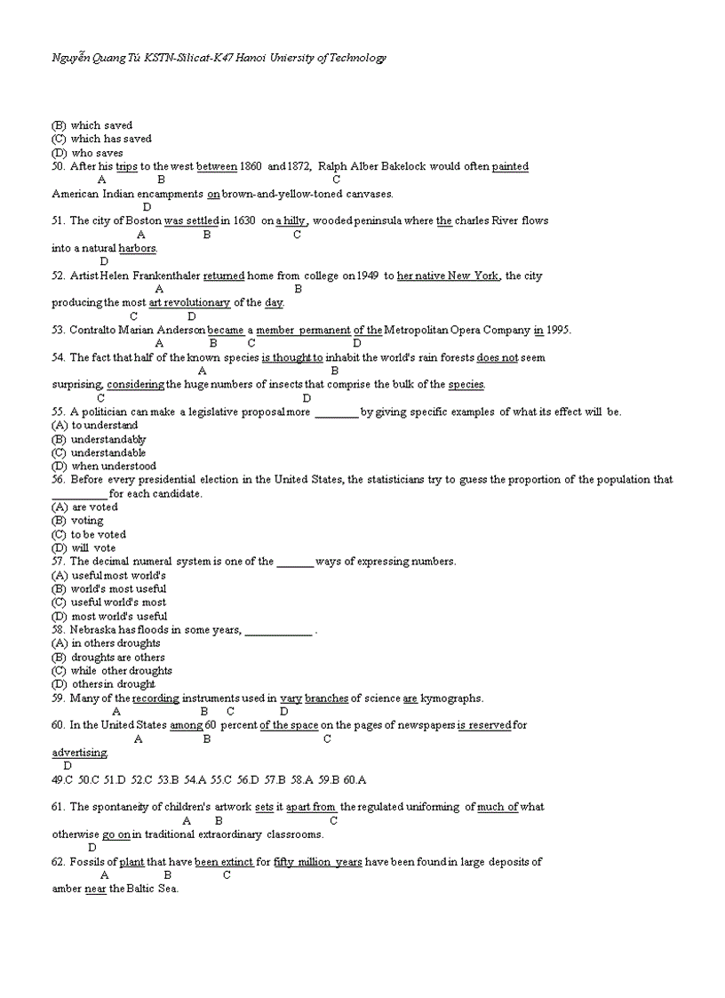image for page 870 câu hỏi ôn thi Toeic