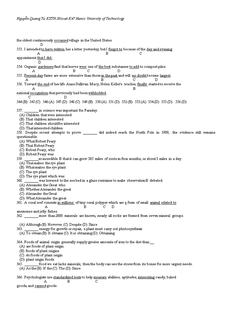 image for page 870 câu hỏi ôn thi Toeic