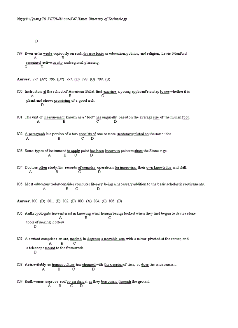 image for page 870 câu hỏi ôn thi Toeic