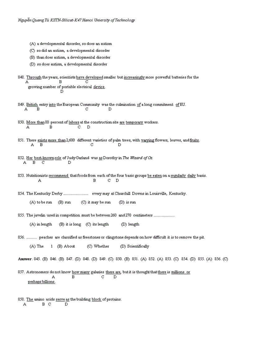image for page 870 câu hỏi ôn thi Toeic