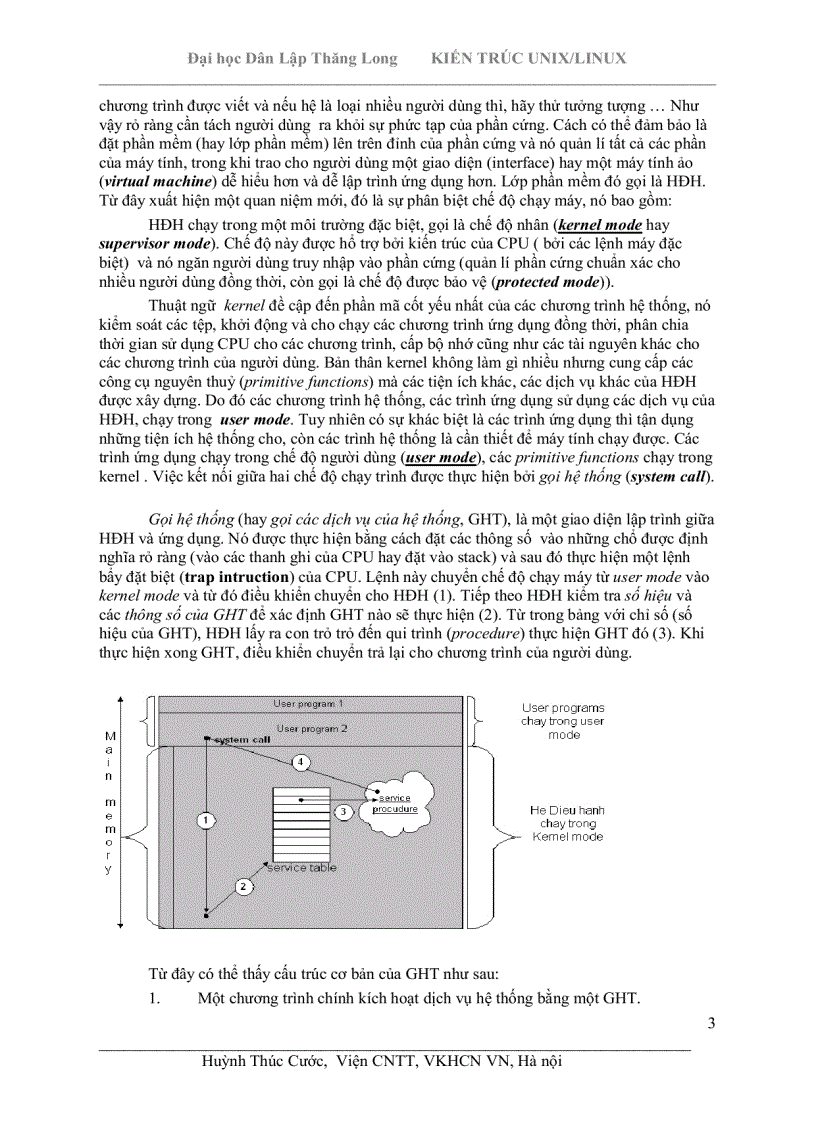 image for page Kiến trúc Uni Linux