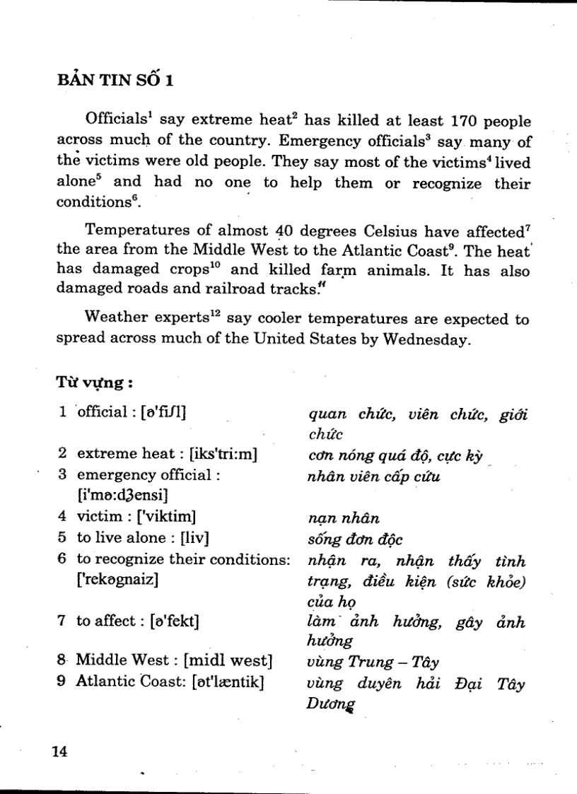 image for page Hướng dẫn đọc và dịch báo chí Anh Việt