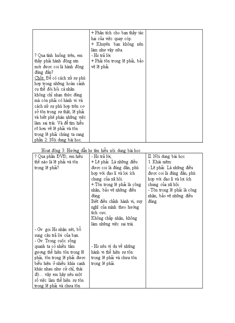 image for page Giáo dục công dân Tôn trọng lẽ phải