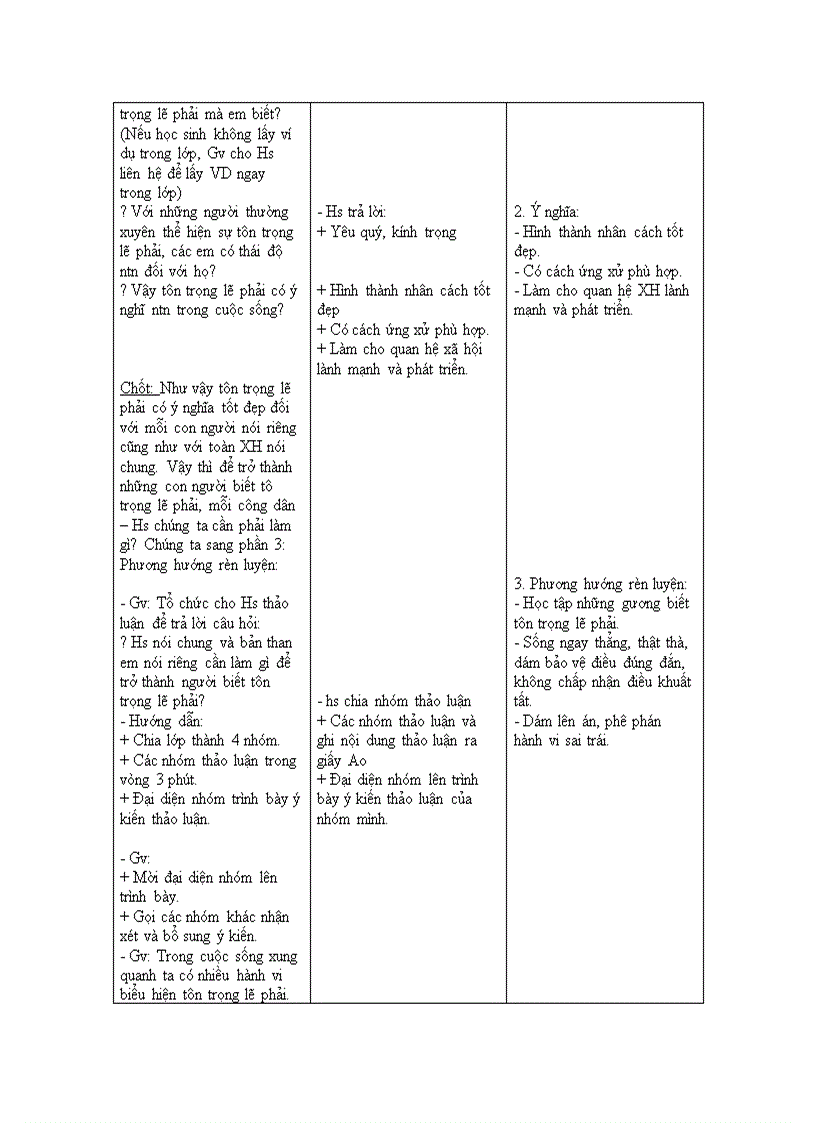 image for page Giáo dục công dân Tôn trọng lẽ phải