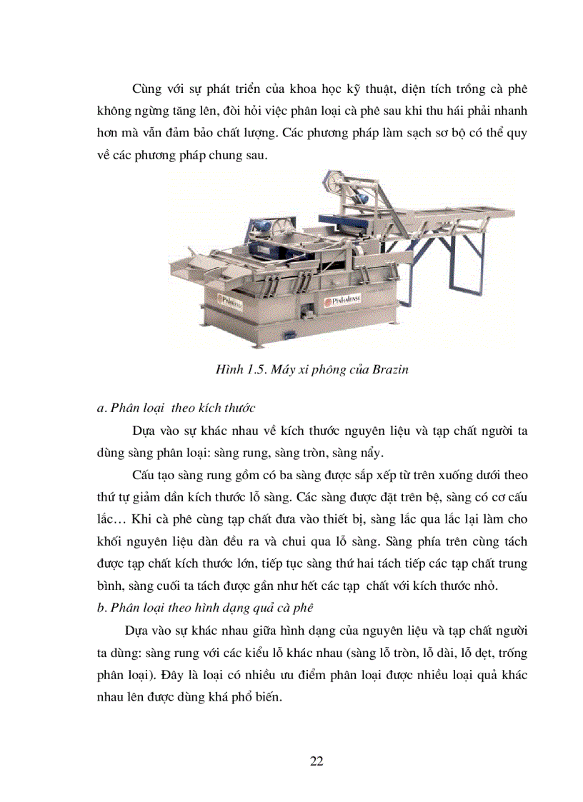 image for page Ảnh hưởng của một số thông số đến quá trình làm sạch và phân loại cà phê quả tươi theo phương pháp ướt