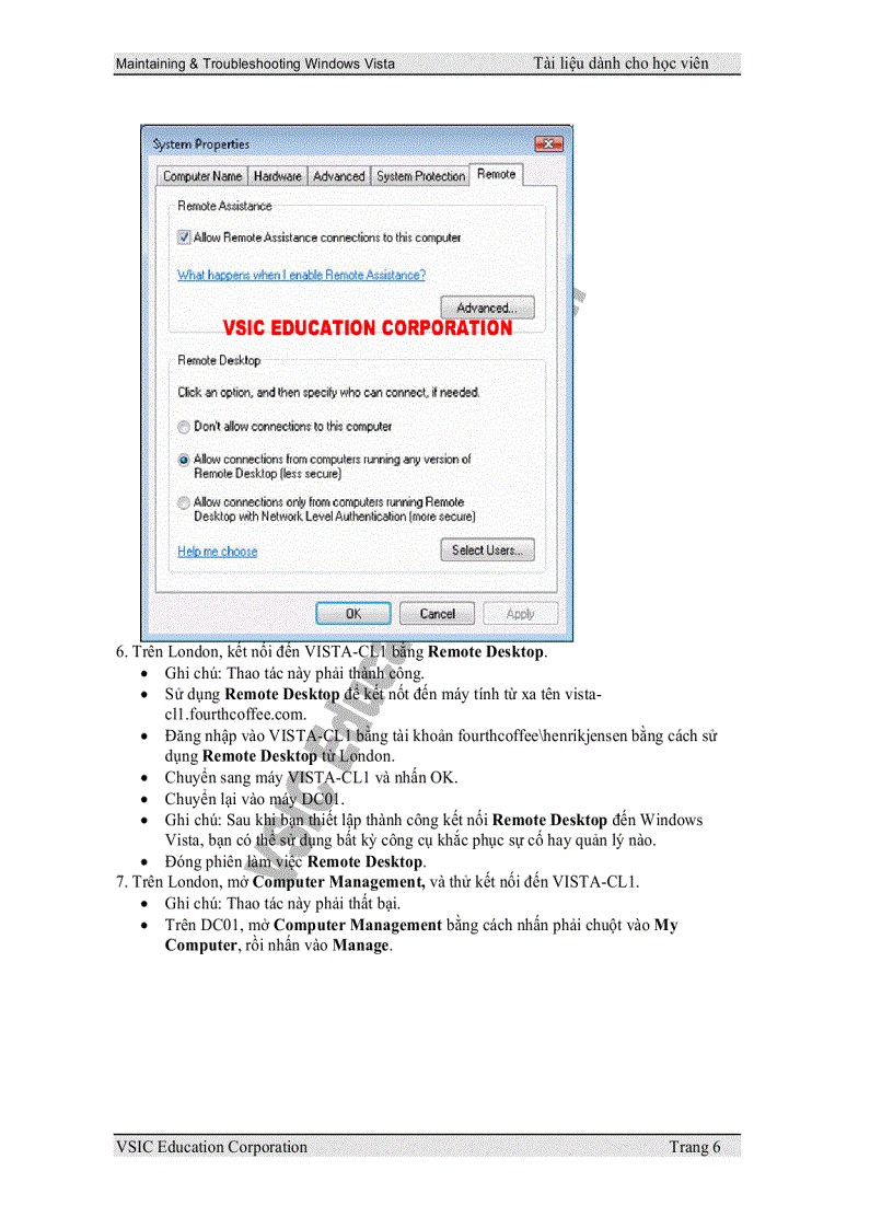 Maintaining Troubleshooting Windows Vista