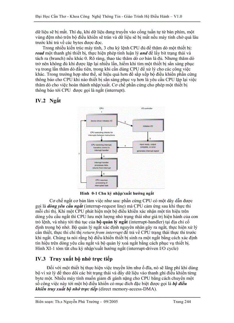 image for page Hệ điều hành Quản lí hệ thống nhập xuất