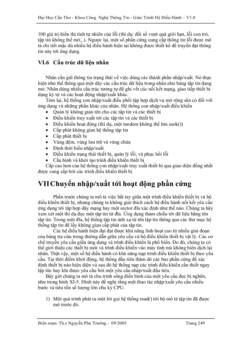 image for page Hệ điều hành Quản lí hệ thống nhập xuất