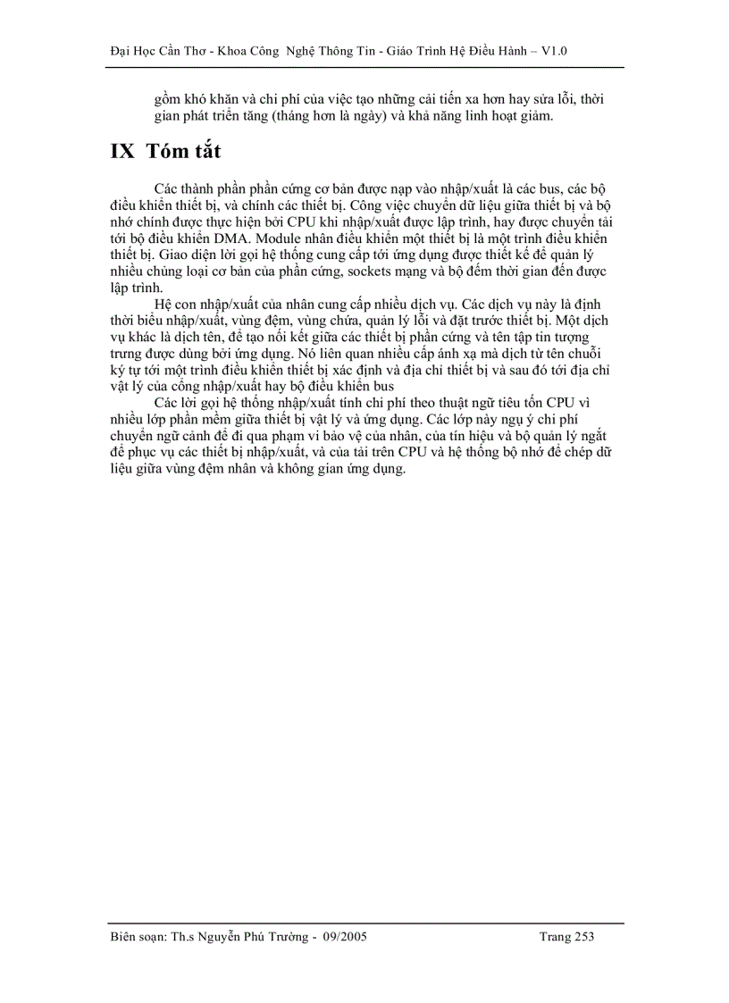 image for page Hệ điều hành Quản lí hệ thống nhập xuất