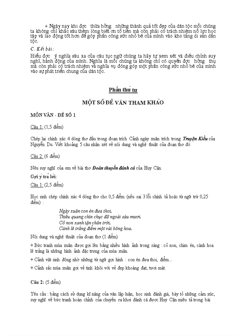 image for page Tài liệu ôn tập thi vào lớp 10 môn ngữ văn