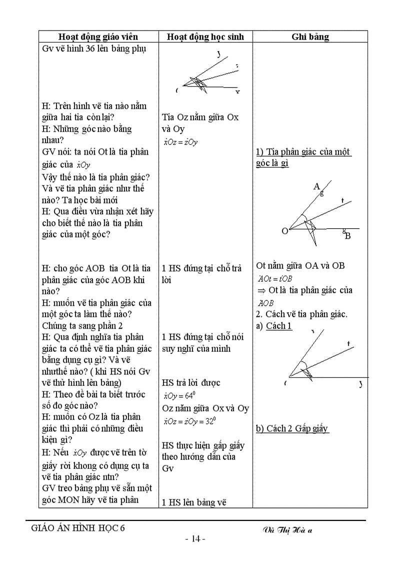 image for page Giáo án hình học 6 kỳ II