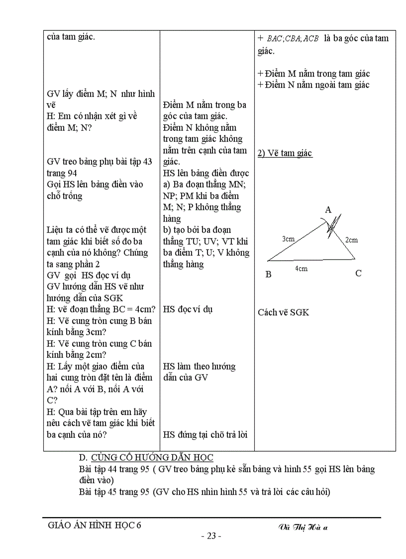 image for page Giáo án hình học 6 kỳ II