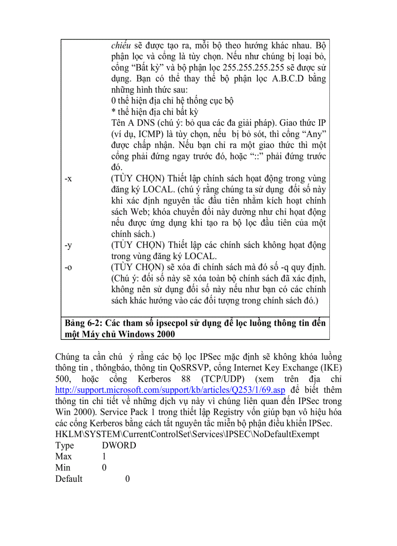 image for page Bảo mật mạng Bí quyết và giải pháp Đột nhập Window 2000