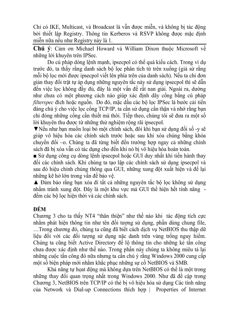 image for page Bảo mật mạng Bí quyết và giải pháp Đột nhập Window 2000