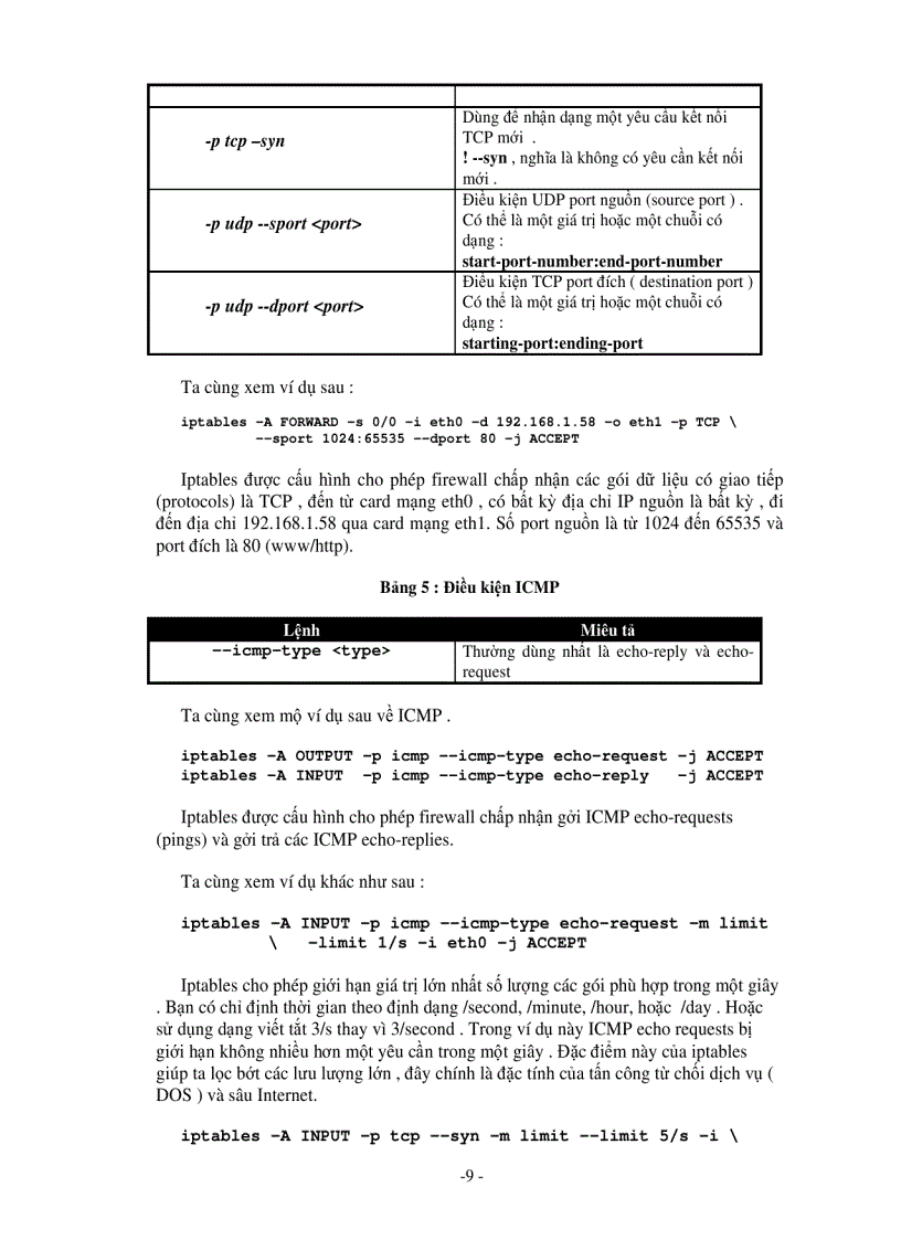 image for page Giới thiệu về Iptables