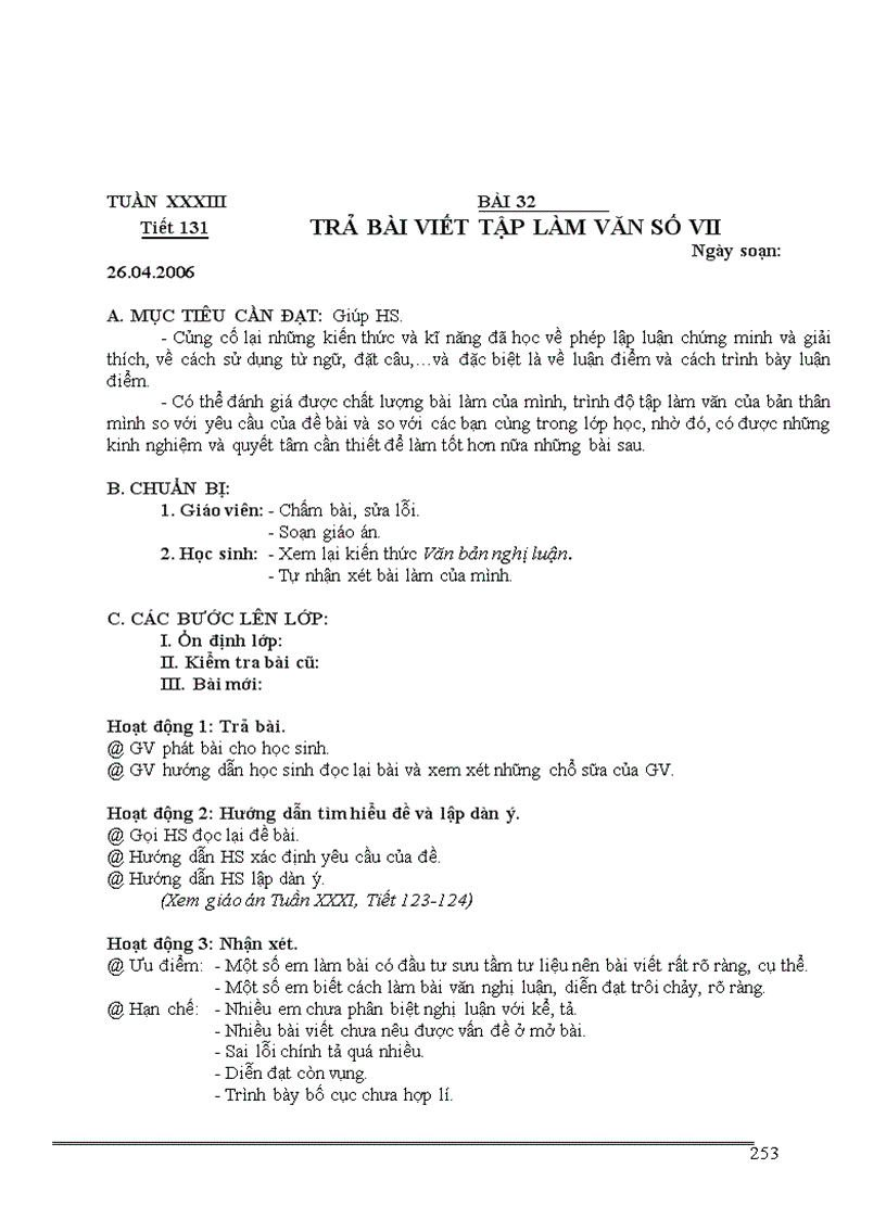 image for page Giáo án Ngữ văn 8