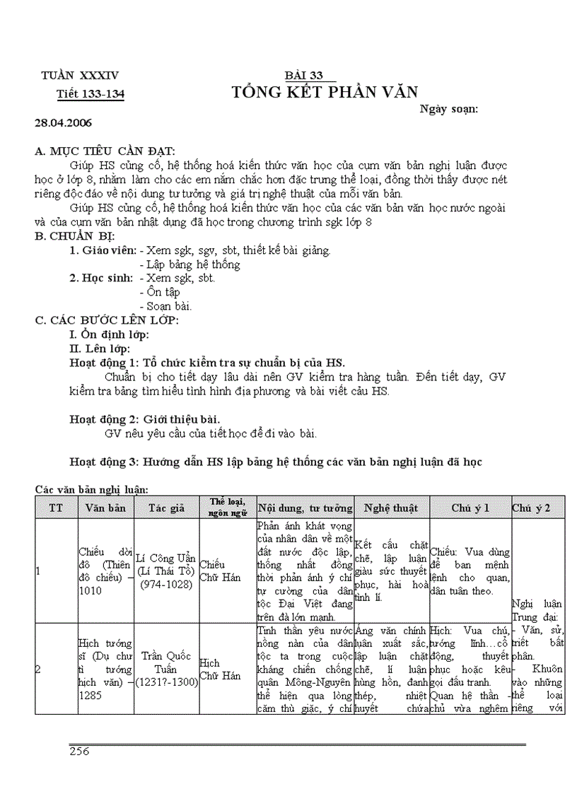 image for page Giáo án Ngữ văn 8