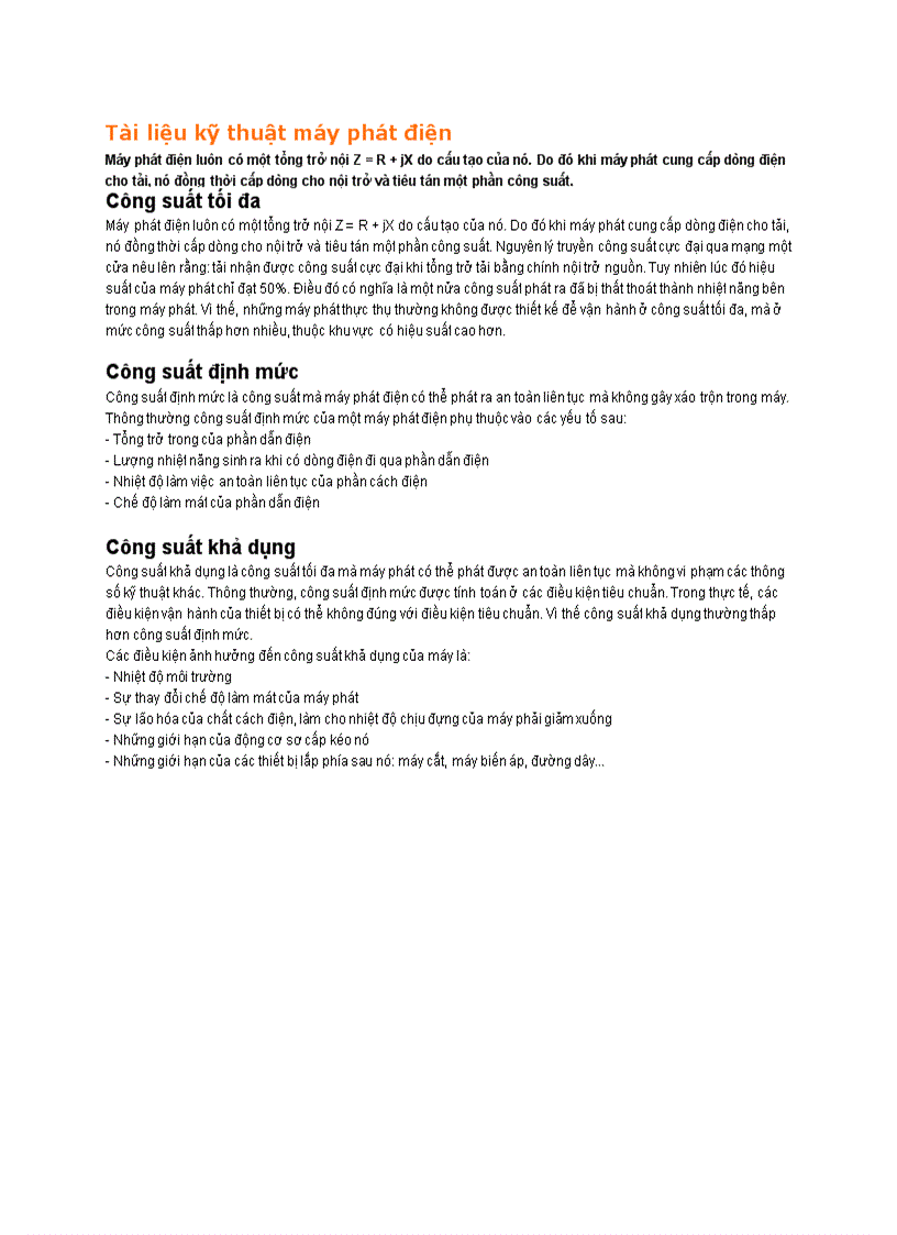 image for page Tài liệu kỹ thuật máy phát điện
