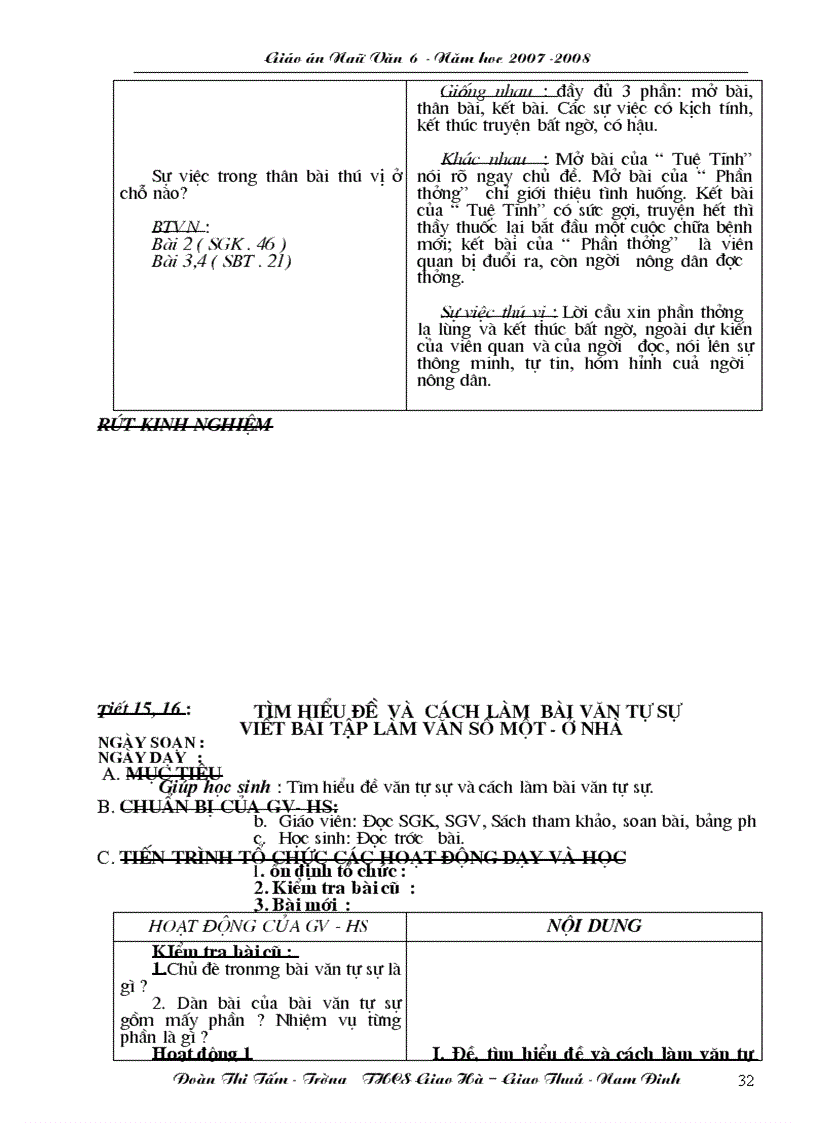 image for page Giáo án ngữ văn 6