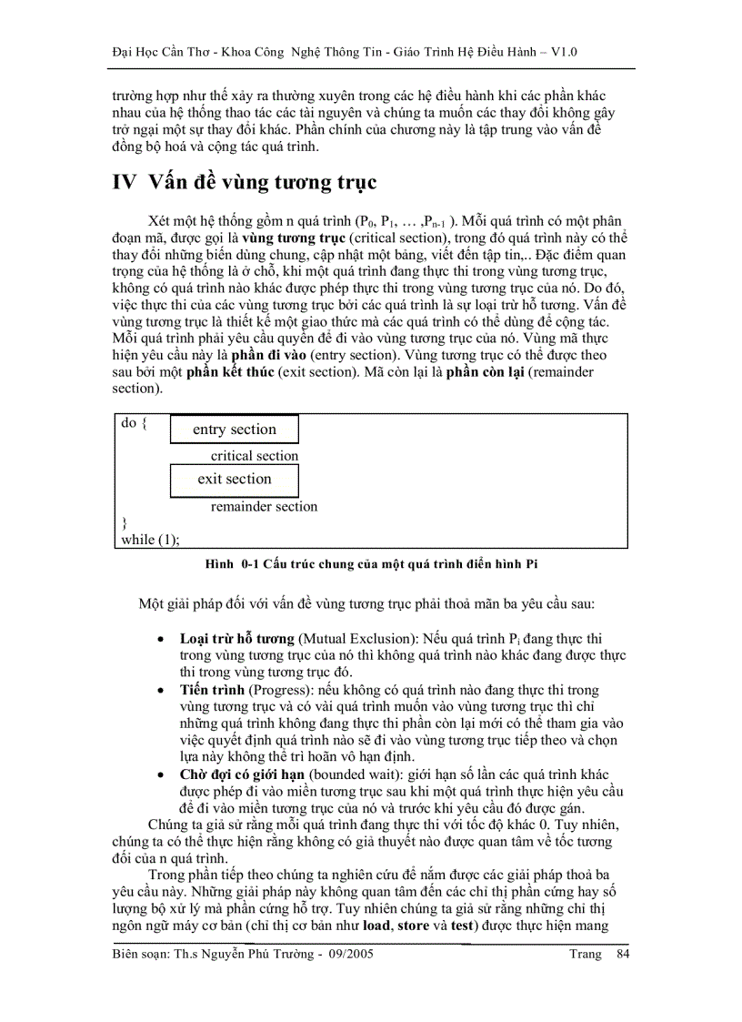 image for page Hệ điều hành Đồng bộ hóa quá trình