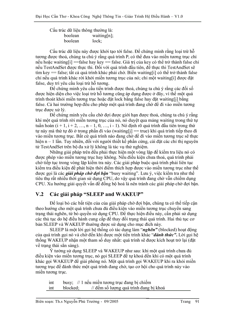 image for page Hệ điều hành Đồng bộ hóa quá trình