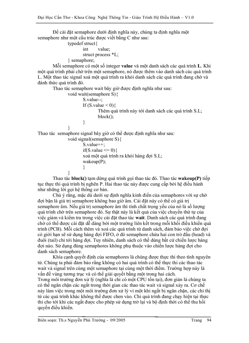 image for page Hệ điều hành Đồng bộ hóa quá trình