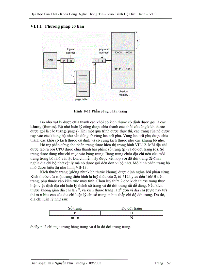 image for page Hệ điều hành Quản lí bộ nhớ
