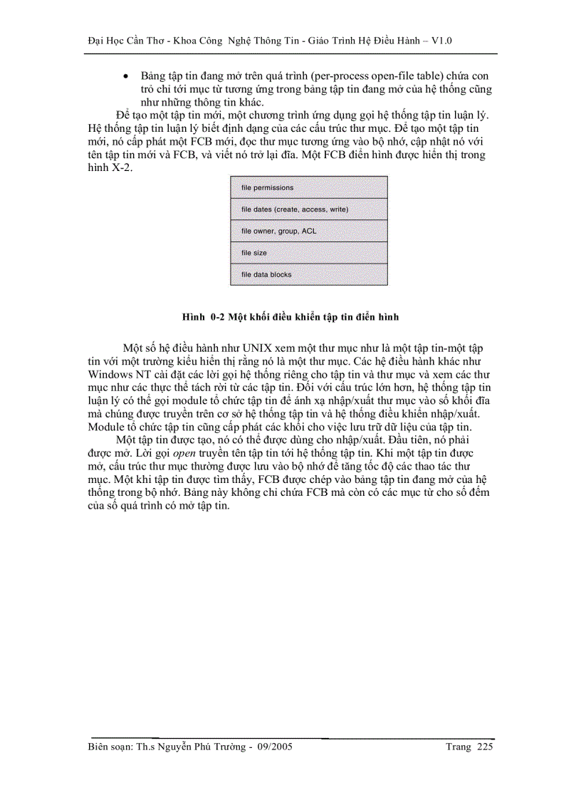 image for page Hệ điều hành Cài đặt hệ thống tập tin