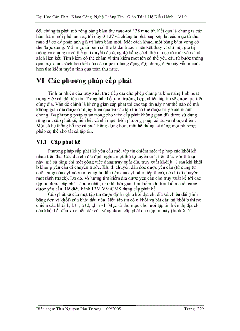 image for page Hệ điều hành Cài đặt hệ thống tập tin