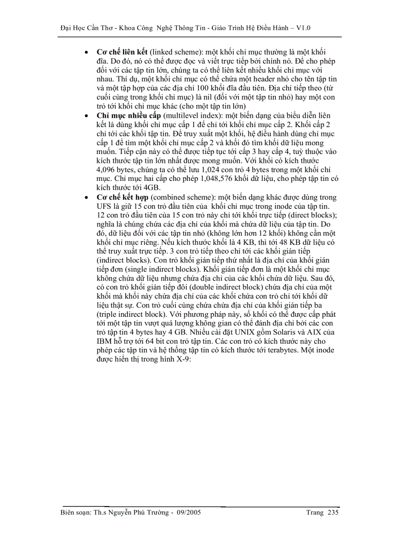 image for page Hệ điều hành Cài đặt hệ thống tập tin