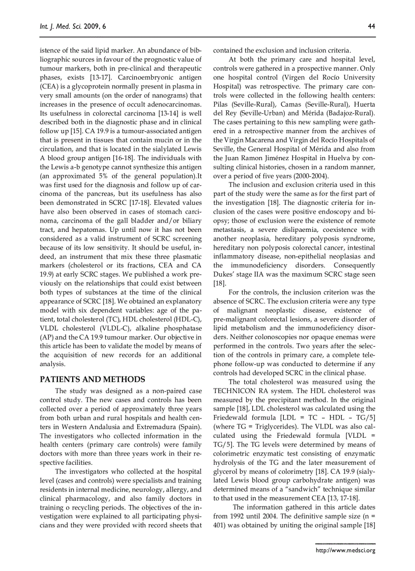 image for page Báo cáo y học Multivariate explanatory model for sporadic carcinoma of the colon in Dukes stages I and IIa