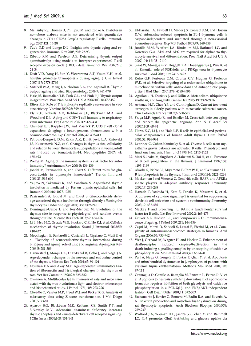image for page Báo cáo y học Transcriptome analysis of murine thymocytes reveals age associated changes in thymic gene expression