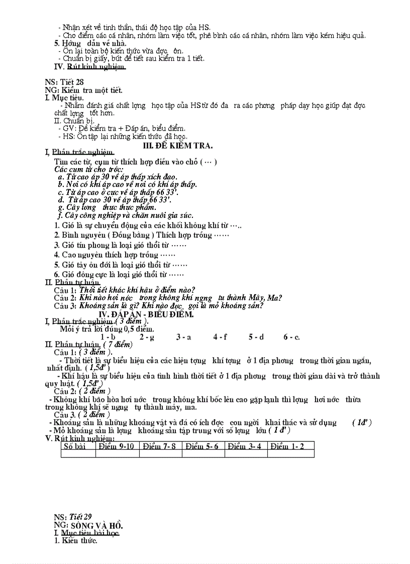 image for page Giáo án Địa lý 6