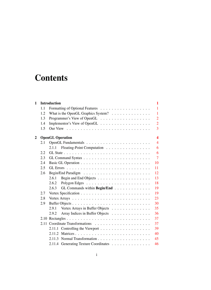 image for page The OpenGL Graphics System